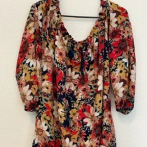 Floral 3/4 Sleeve Top
